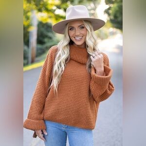 Orange Fall Sweater